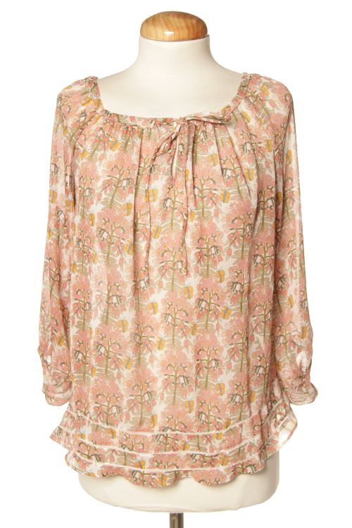 Blusa a maniche lunghe