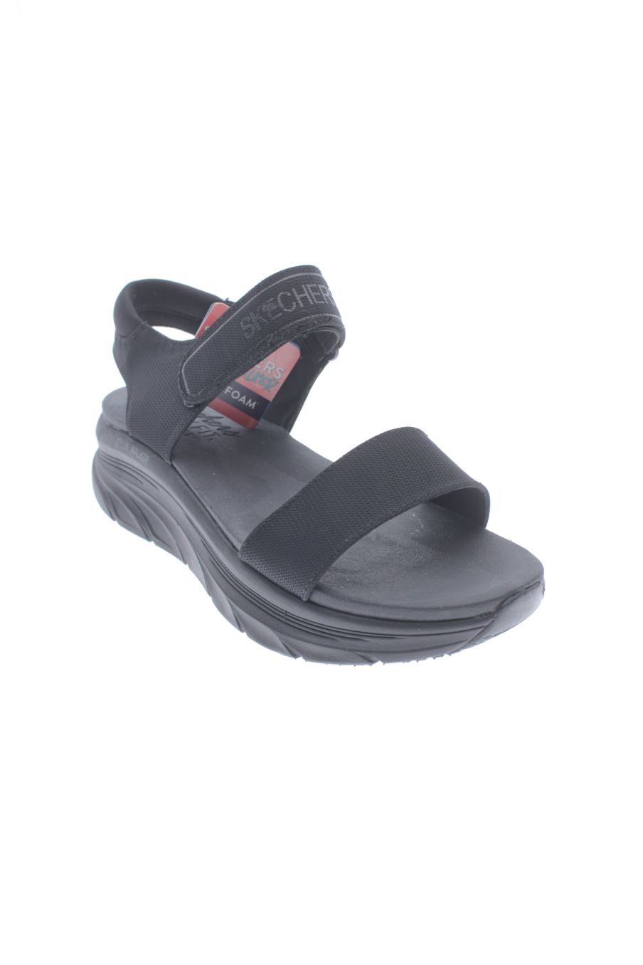 Sandalias planas de skechers de la talla 41, de color nero