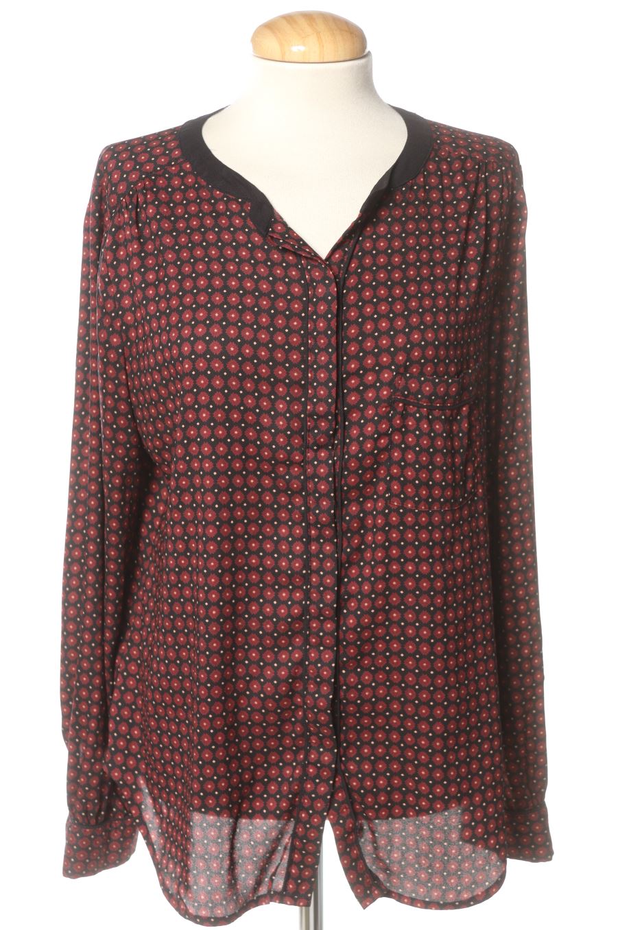 Blusa de manga larga de Loft de la talla M, de color estampado