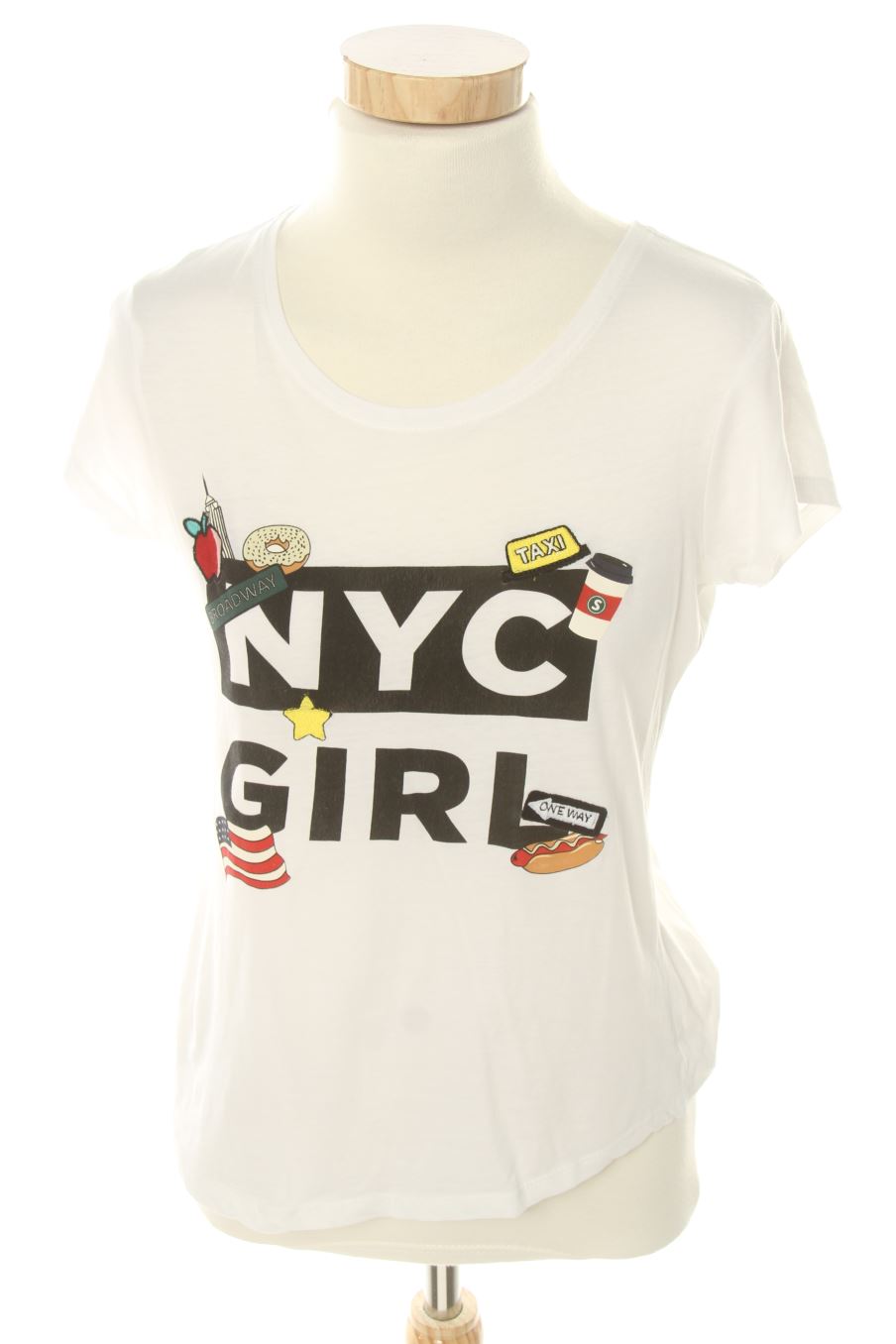 T-Shirt von Springfield Größe S, Farbe Weiss, für