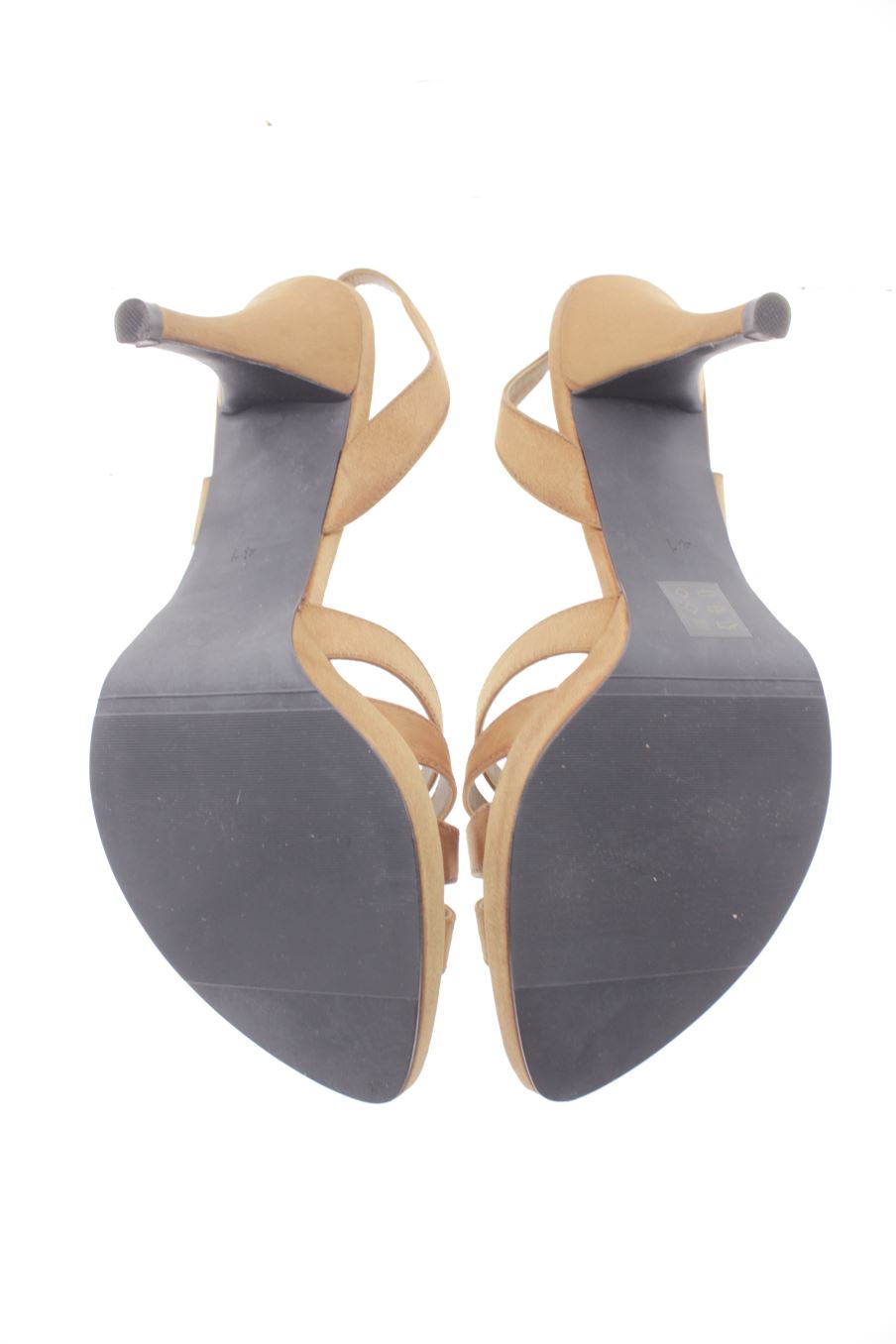 Sandalias tacon de Menbur de la talla 41, de color marrón de