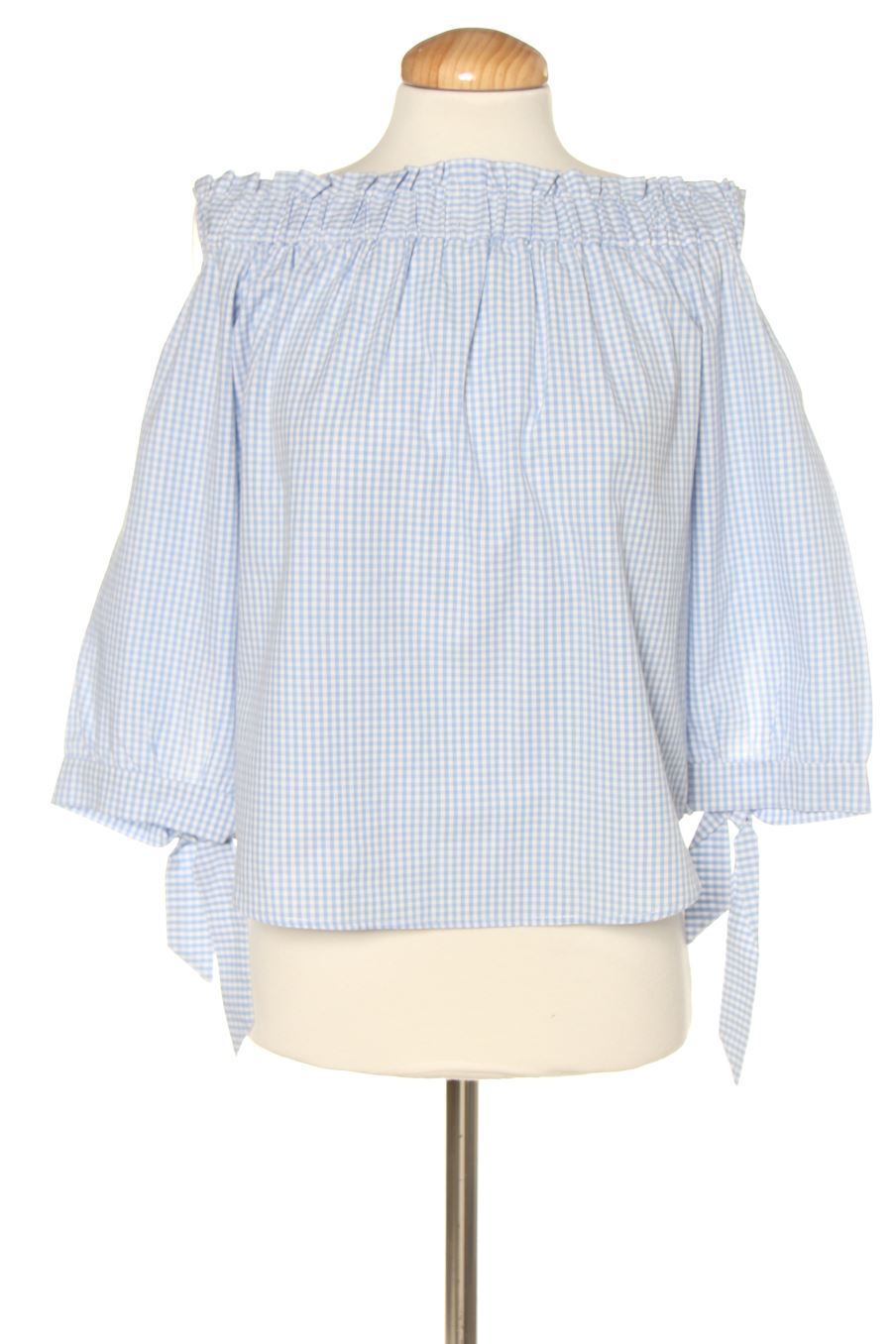 Blusa de manga larga de H&M de la talla 34, de color cuadros