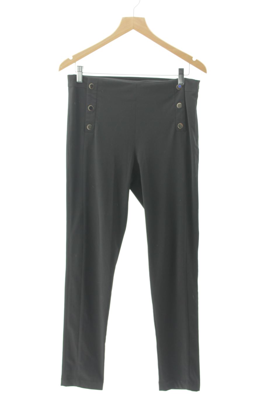Pantalon Por que? de la taille 38, de couleur noir