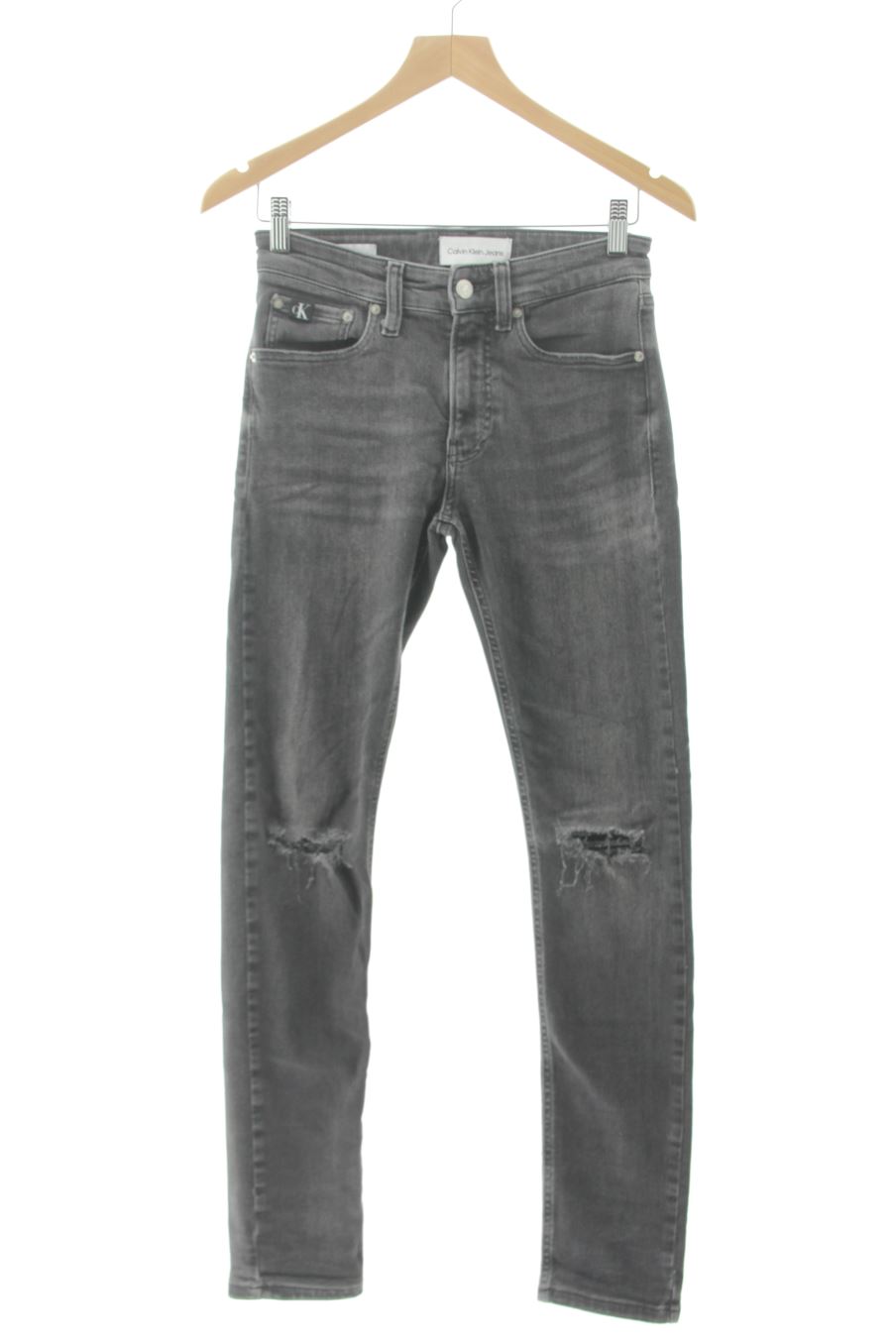 Jeans CALVIN KLEIN JEANS de la taille 38, de couleur gris de denim