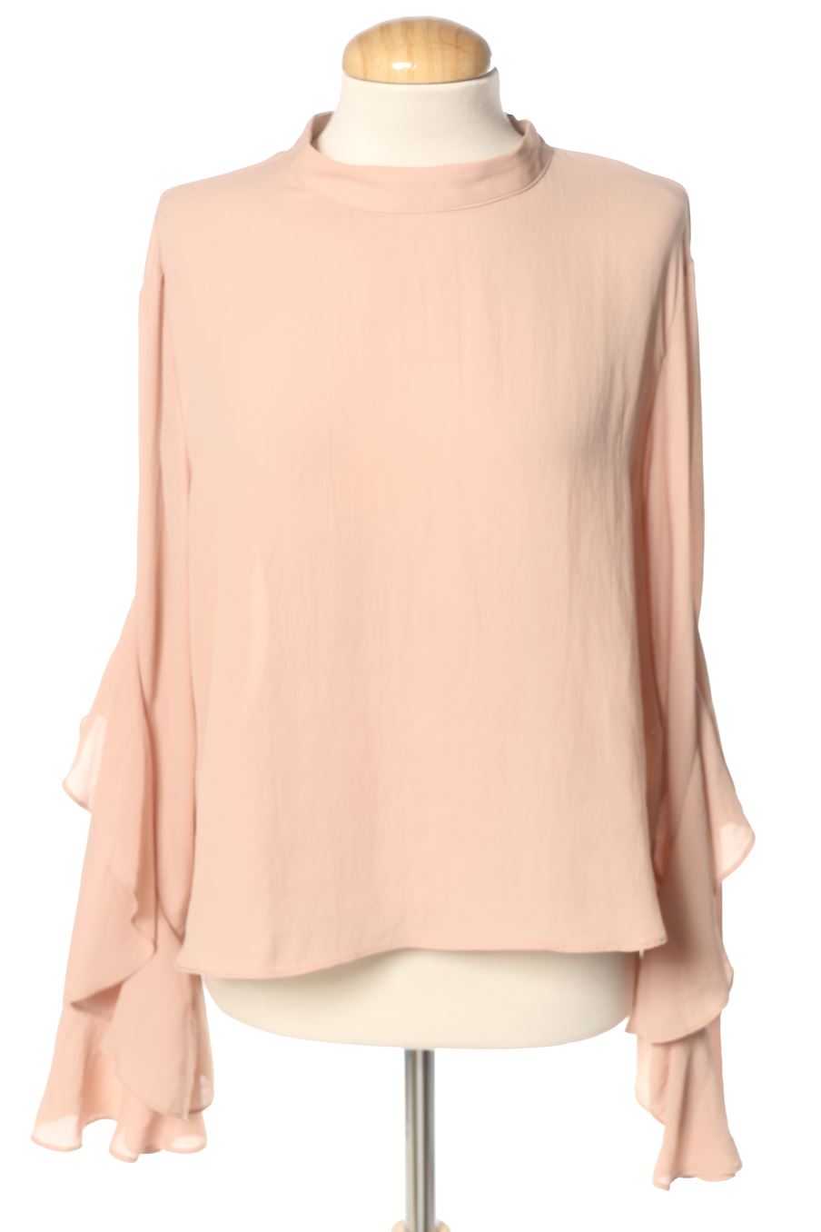 Blouse à manches longues Bershka de la taille L, de couleur rose