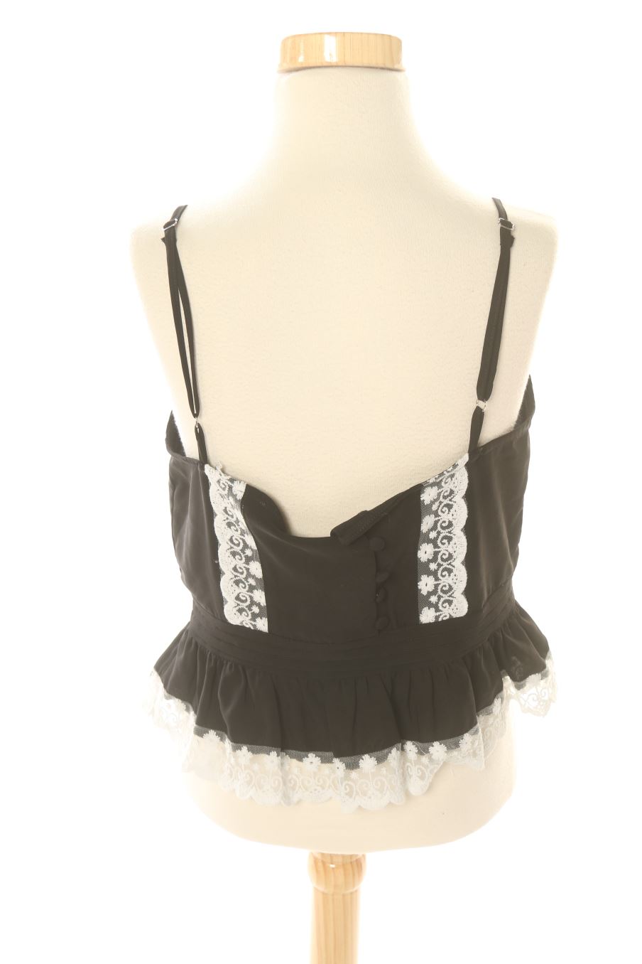 Top de kling de la talla XS, de color negro