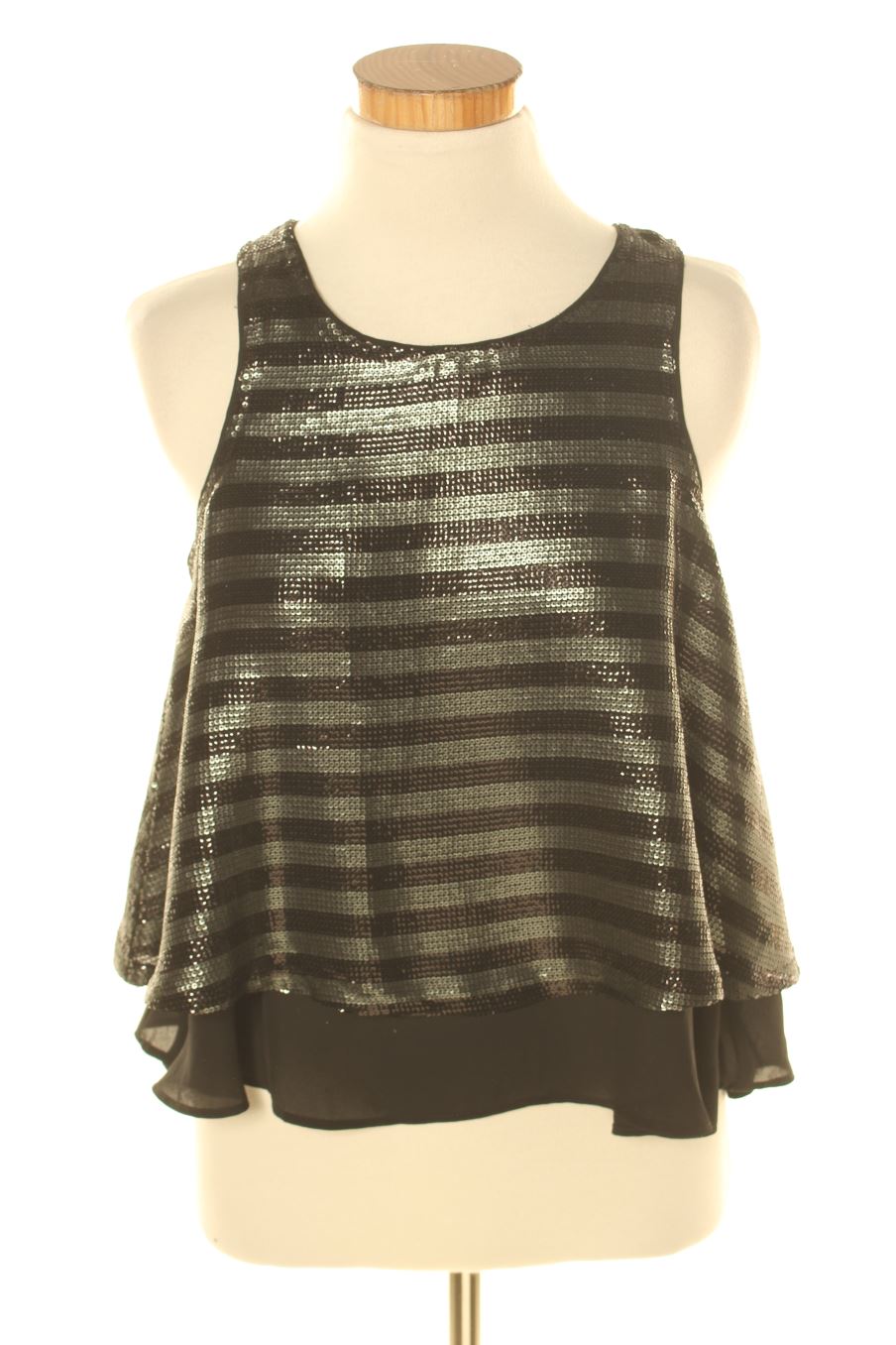 Top de Stradivarius de la talla S, de color negro