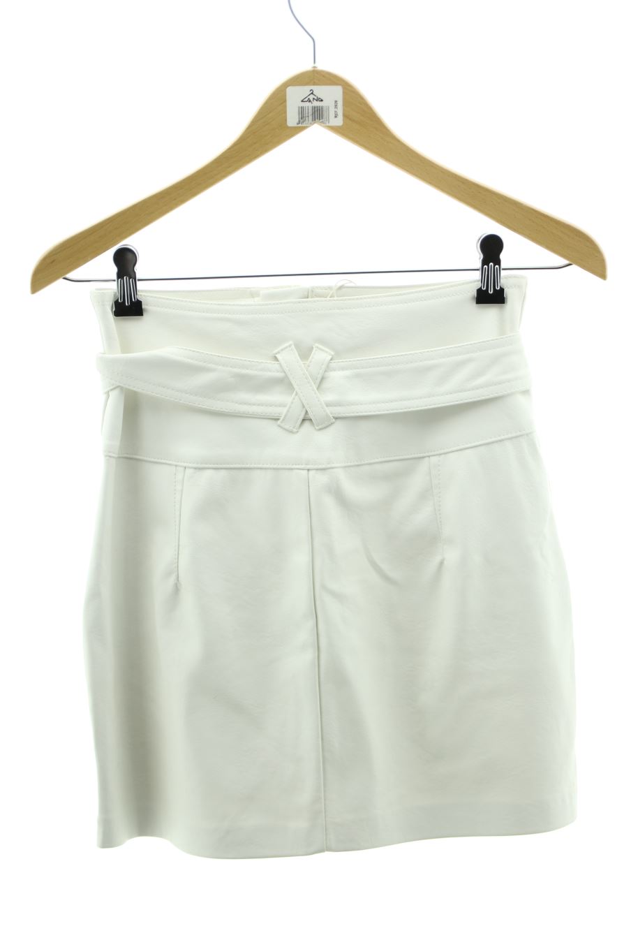 Jupe Bershka de la taille S, de couleur blanc de synthétique