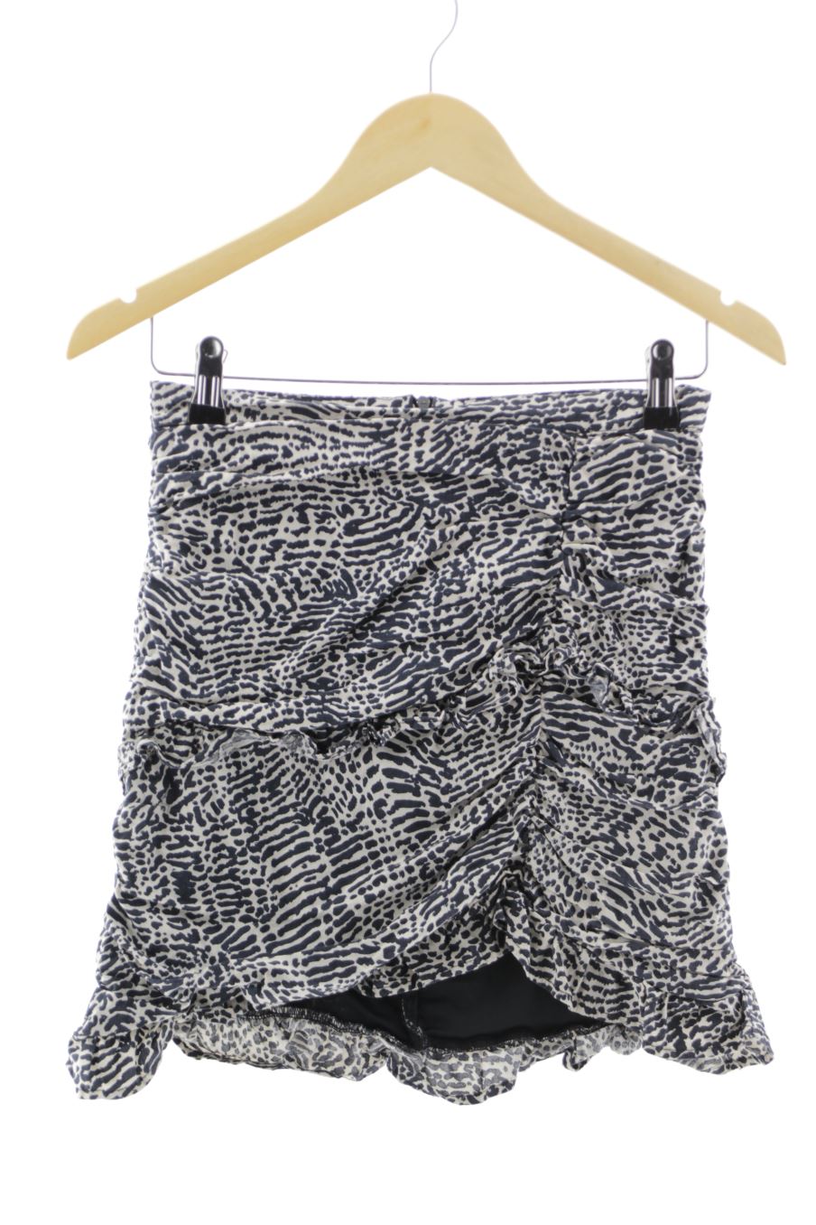 Falda de Stradivarius de la talla M, de color animal print