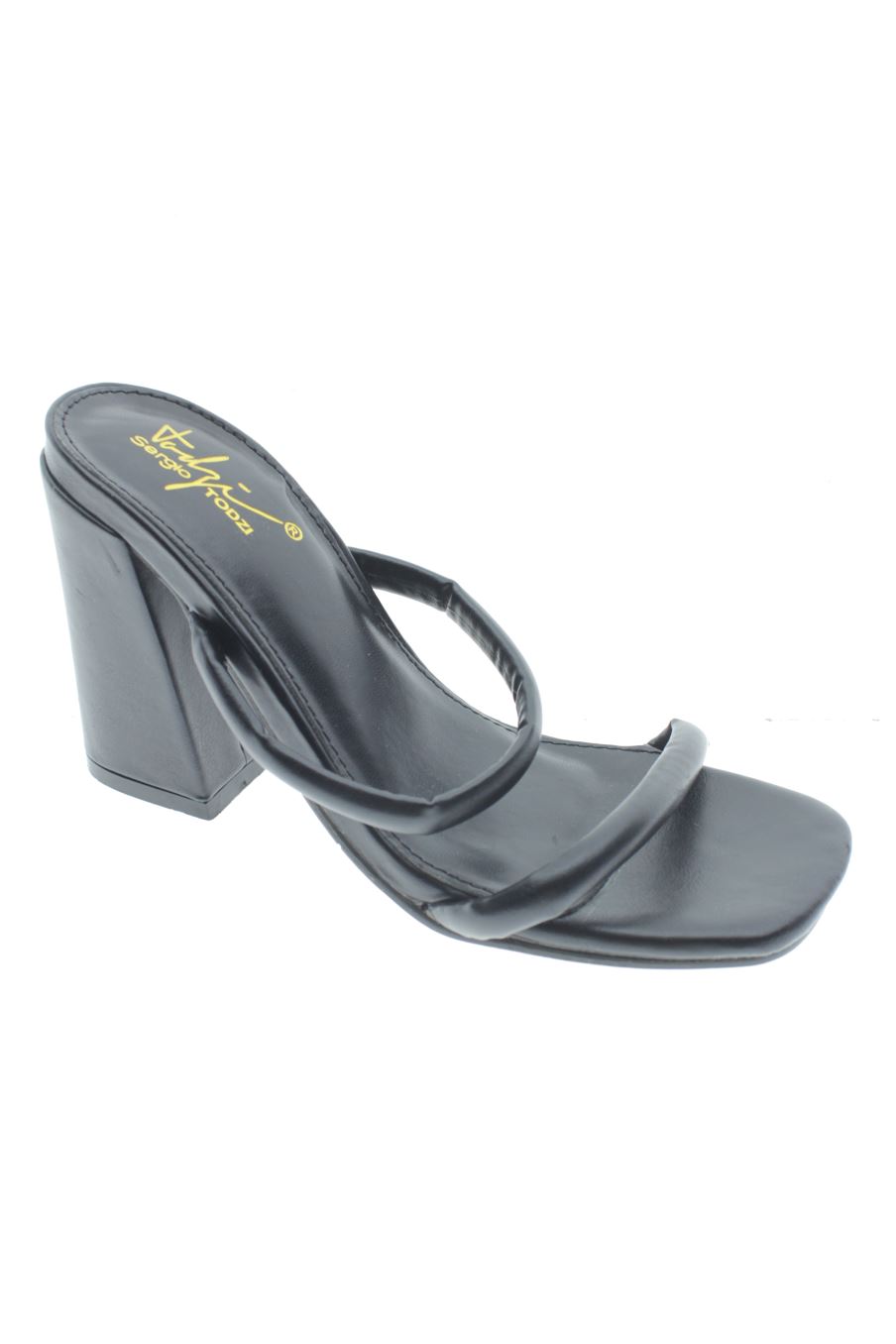Sandalias tacon de SERGIO TODZI de la talla 36, de color negro de