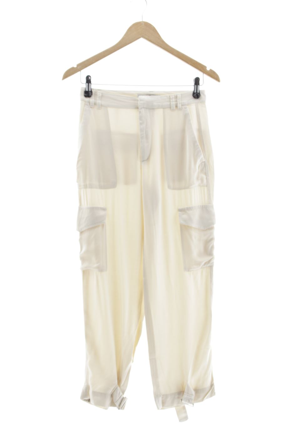 Pantalon Zara de la taille XS, de couleur beige