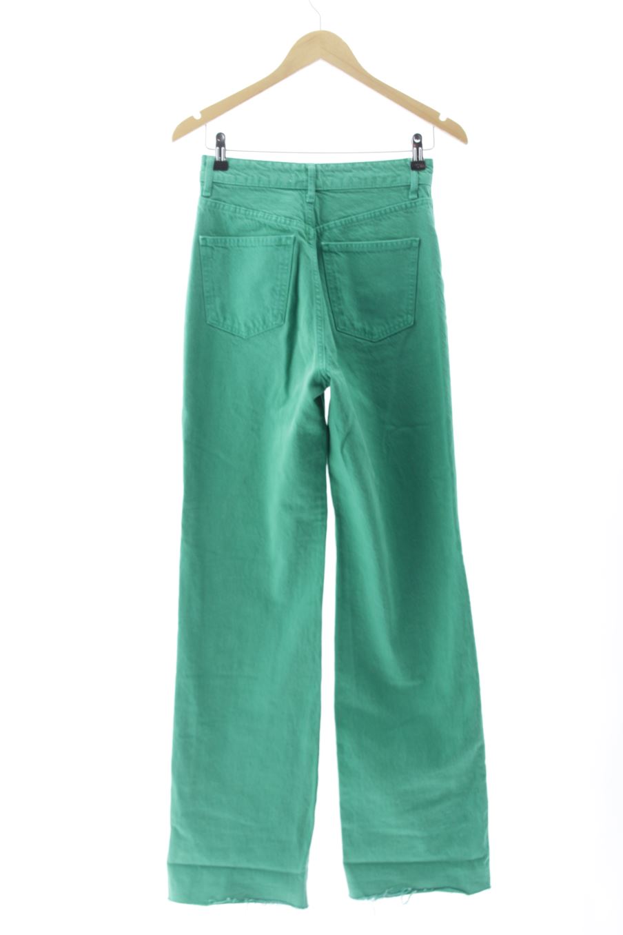Jeans Zara de la taille 34, de couleur vert de denim