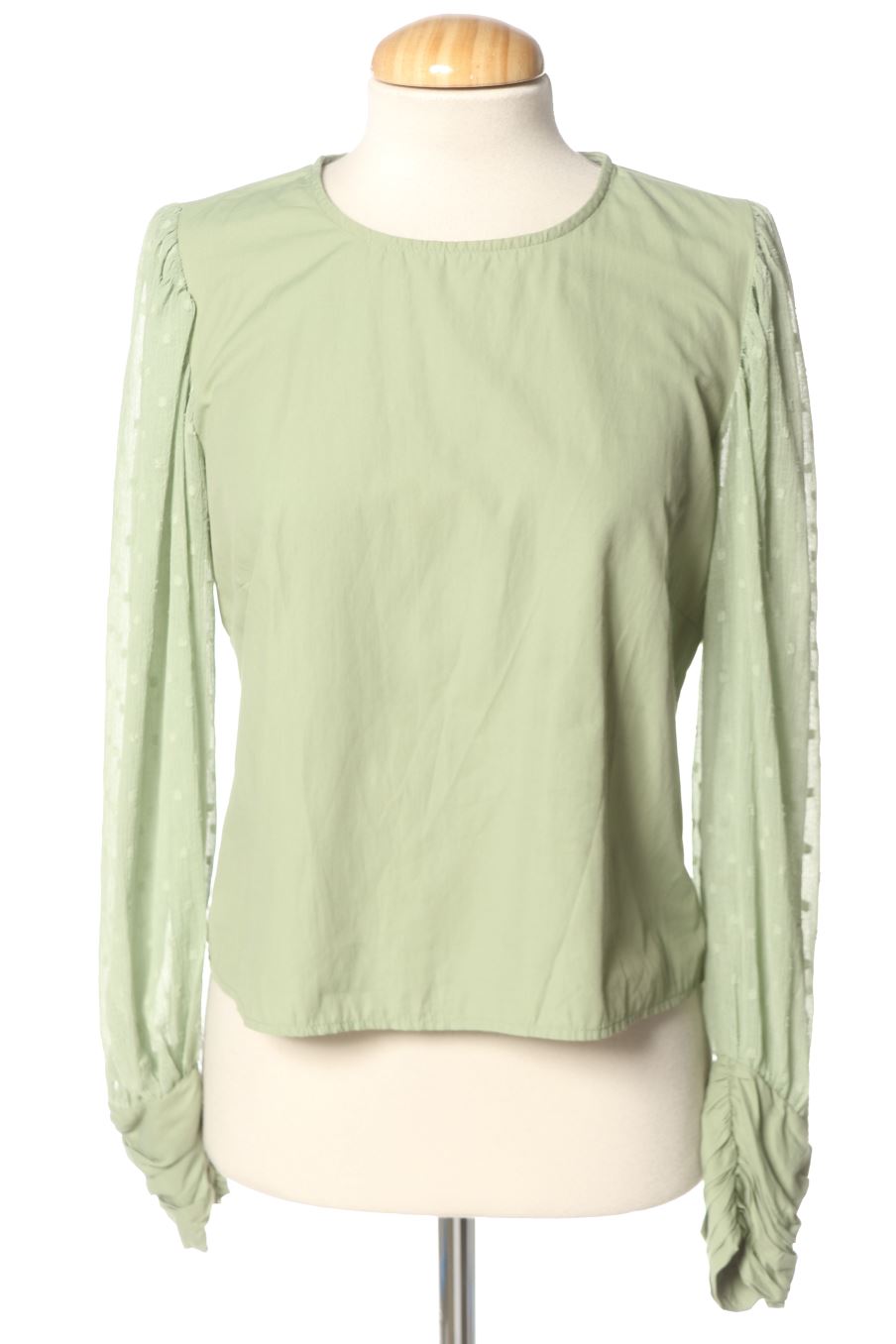 Blouse à manches longues Stradivarius de la taille M, de couleur vert