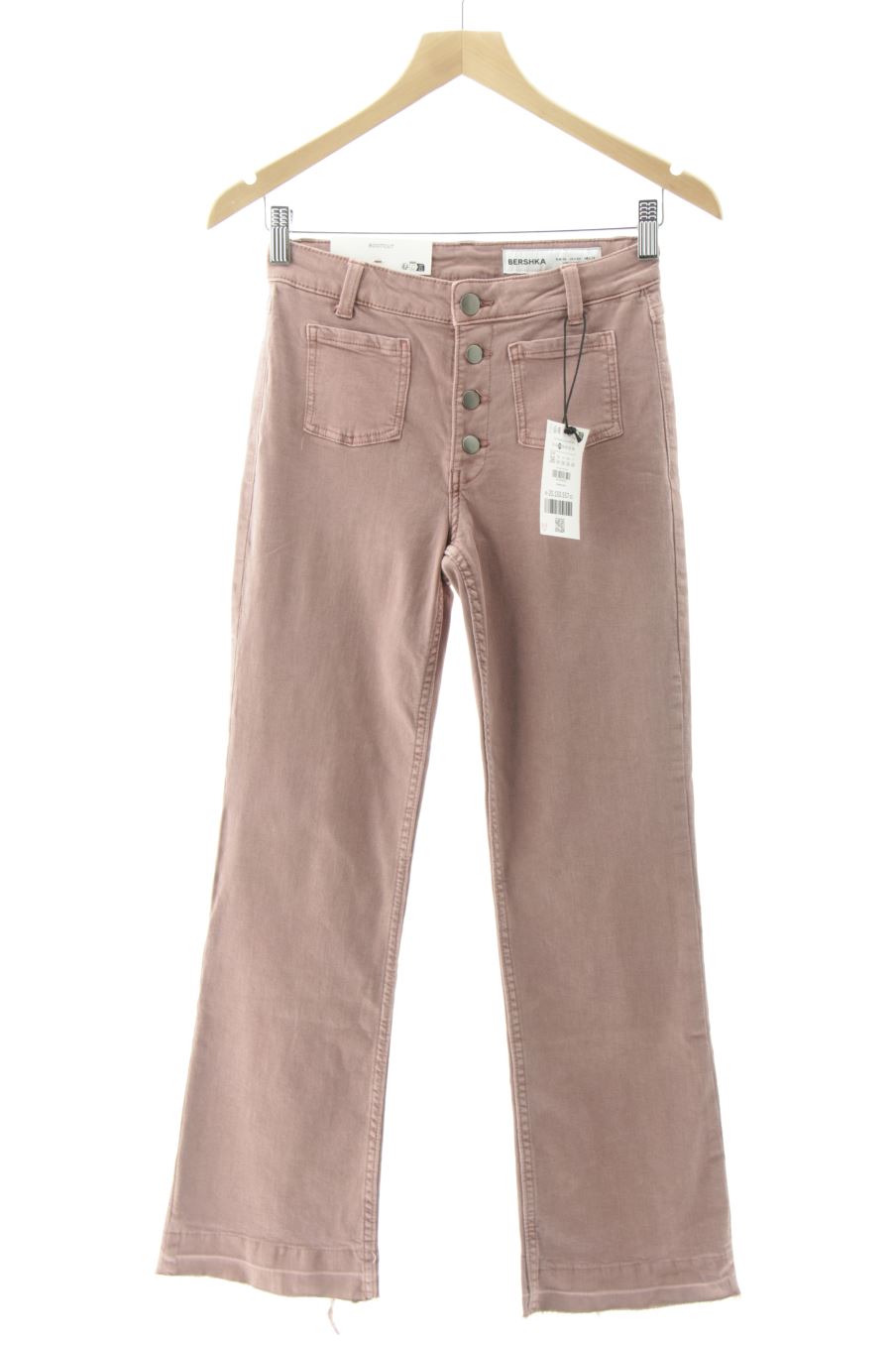 Vaquero de Bershka de la talla 36, de color rosa de ropa vaquera