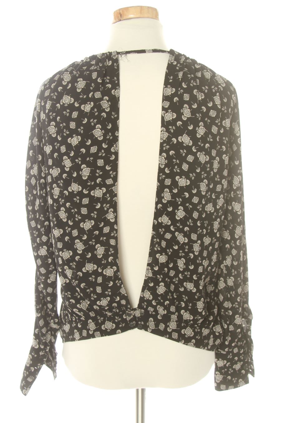 Blusa de manga larga de Trf (ZARA) de la talla XS, de color negro