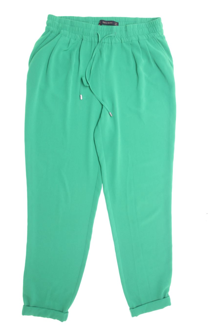 Pantalon Casual Zara de la taille XS, de couleur vert