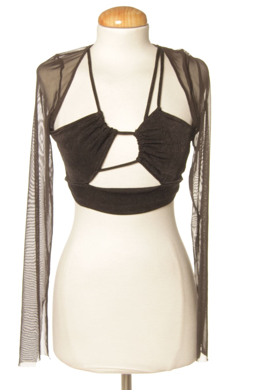 Top de Pull & Bear de la talla S, de color negro