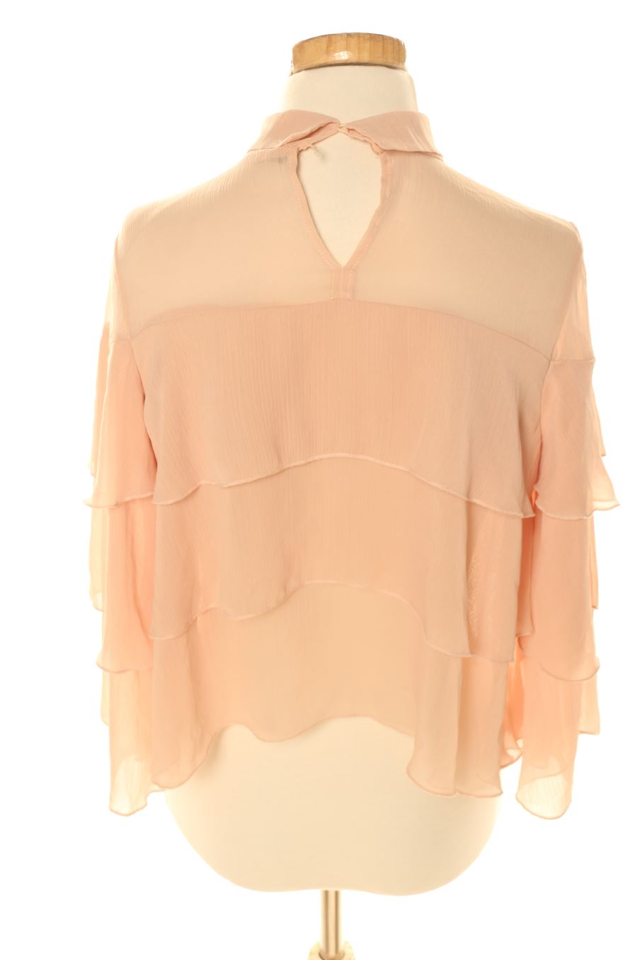 Blusa de manga larga de Zara de la talla XS, de color rosa