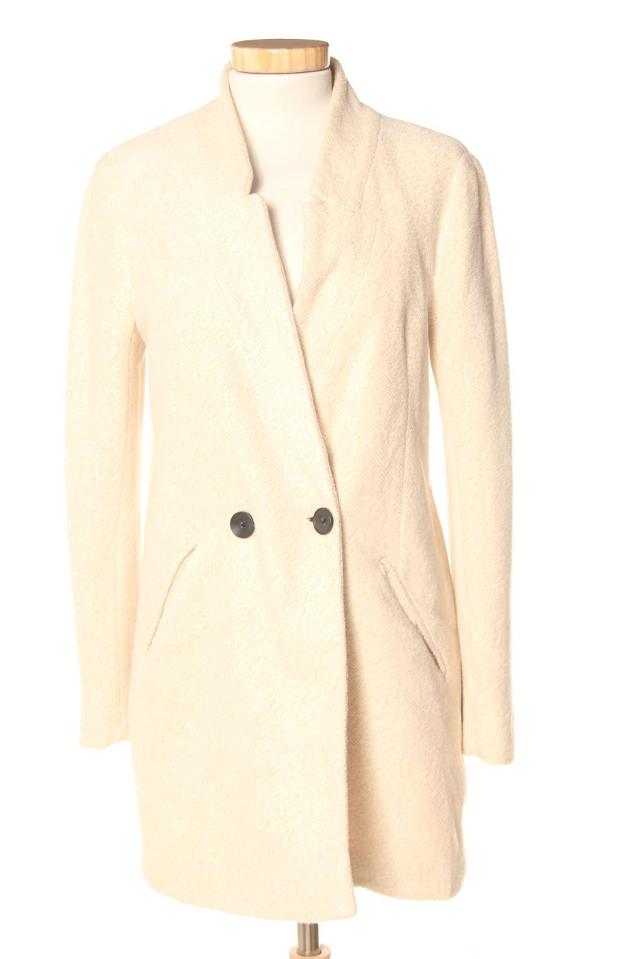 Manteau Stradivarius de la taille S de couleur beige