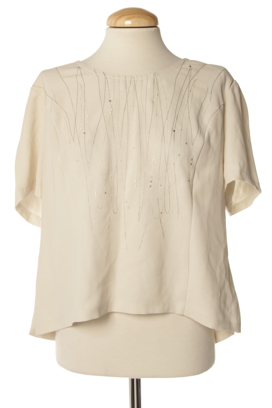 Blusa de manga corta de Cosigsa de la talla 50, de color beige