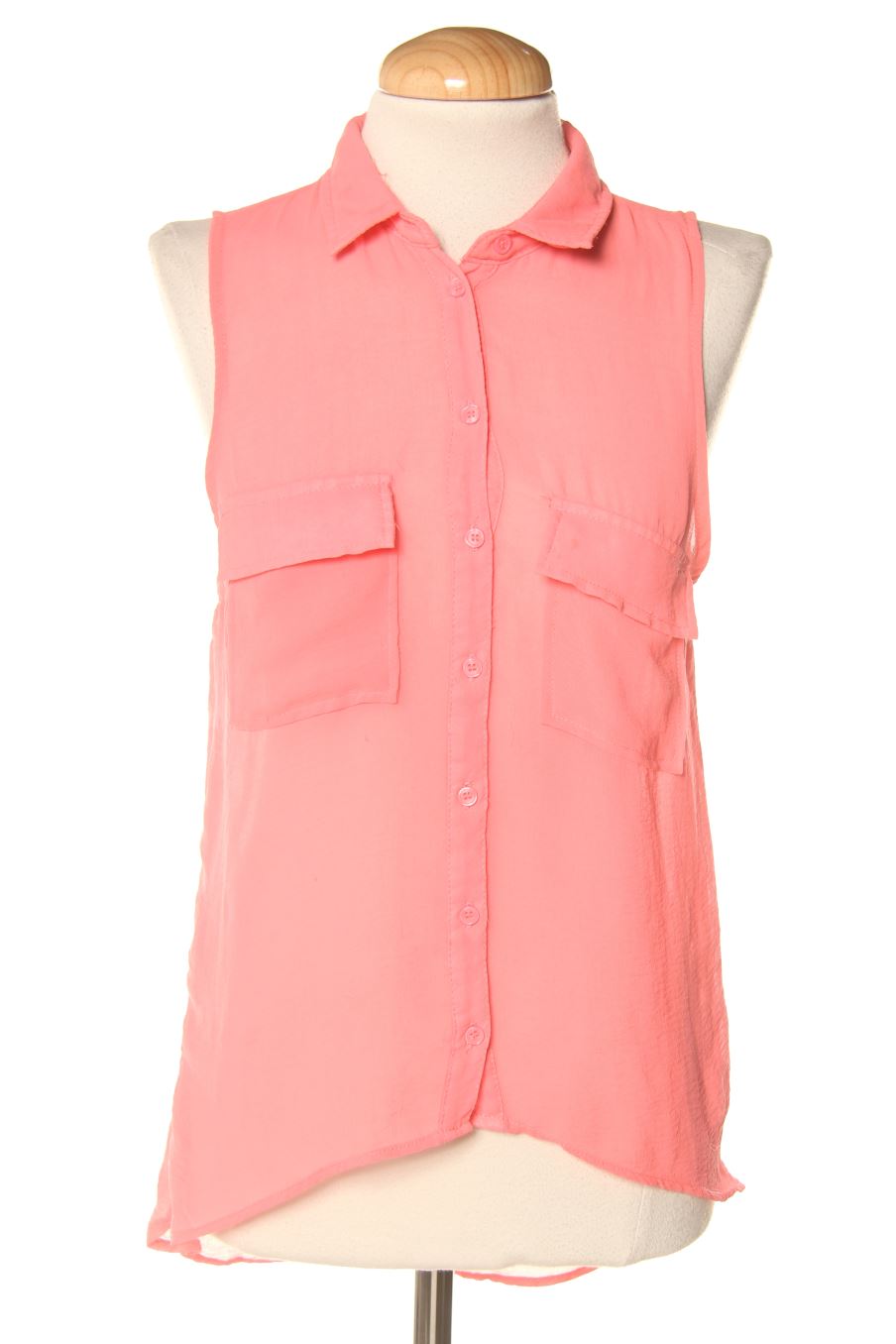 Camicia senza maniche de Bershka de la talla S, de color rosa