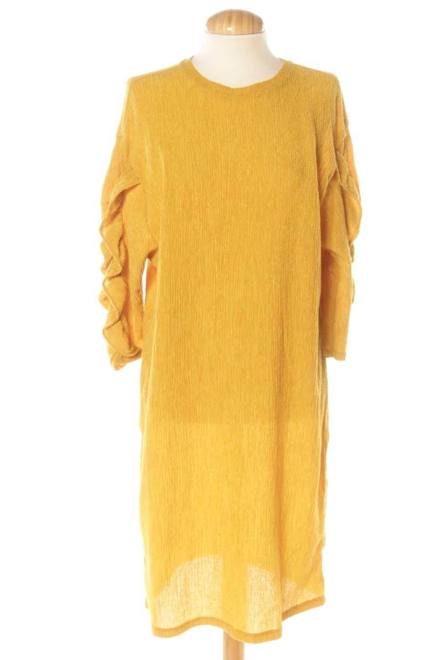 Robe casual Zara de la taille S, de couleur jaune