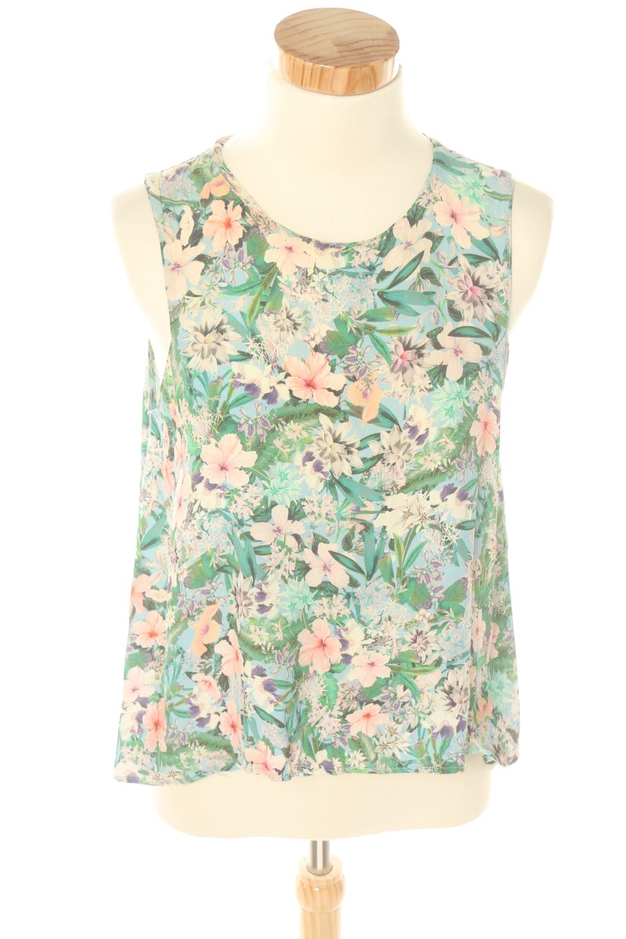 Top de Zara de la talla XS, de color flores