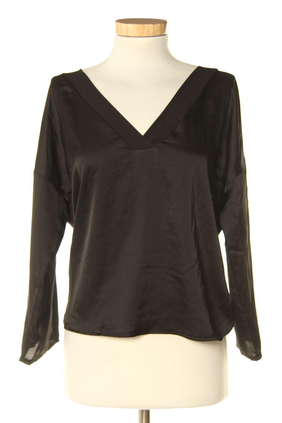 Langärmelige Bluse von Mango Größe XS, Farbe Schwarz, für