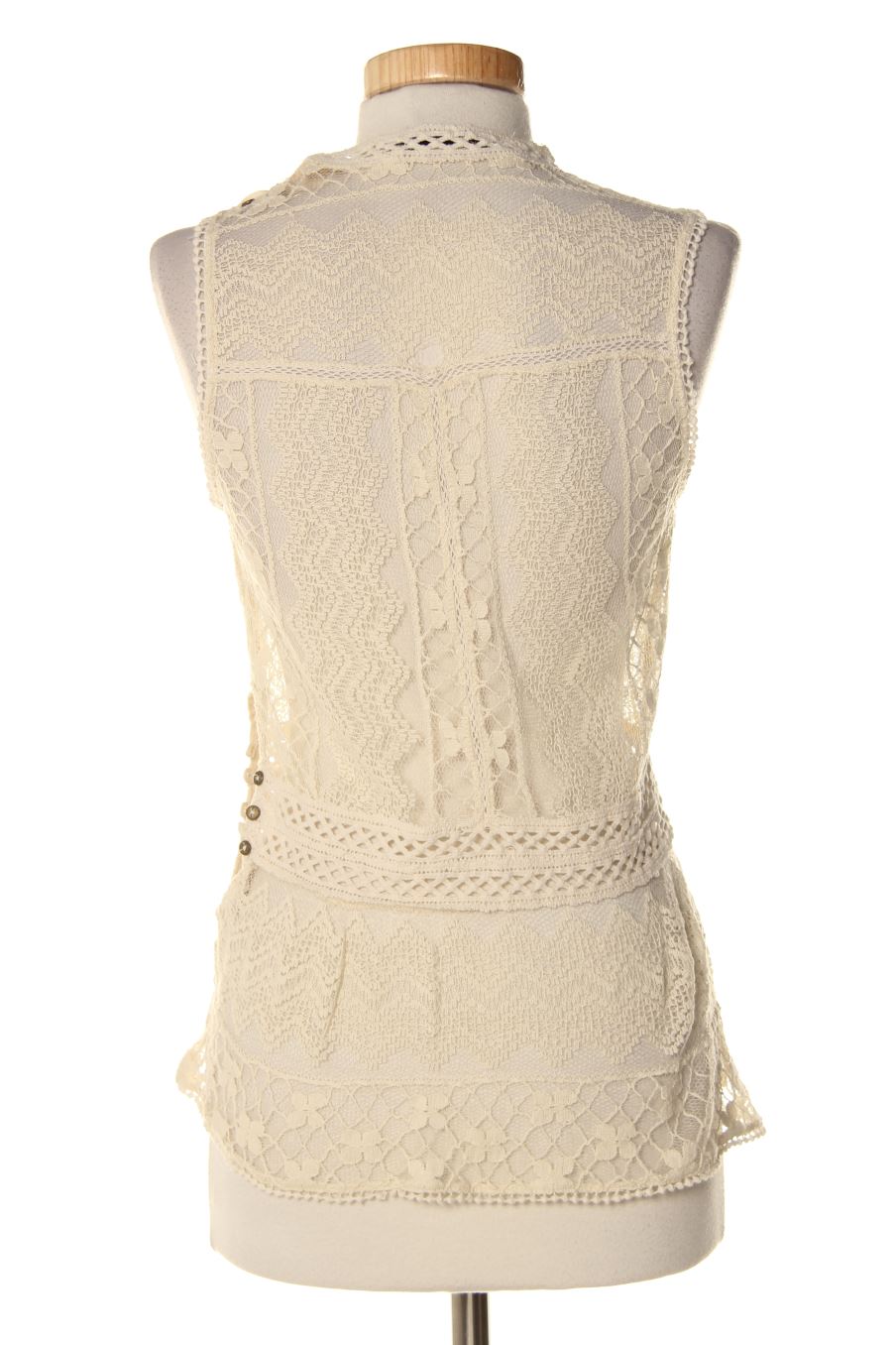 Top Trafaluc de la taille XS, de couleur beige