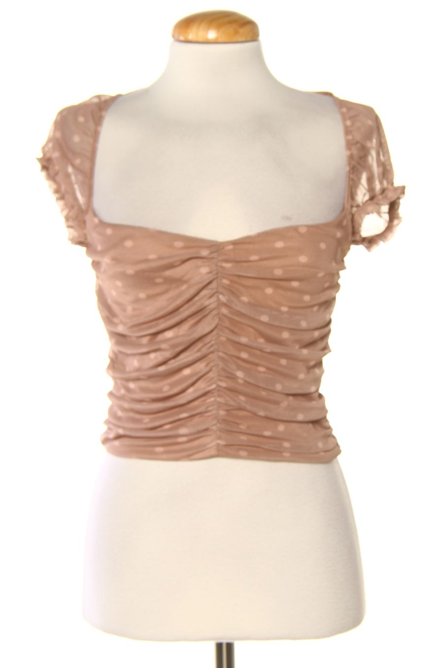 Aufwändiges Top von Zara Größe S, Farbe Braun, für