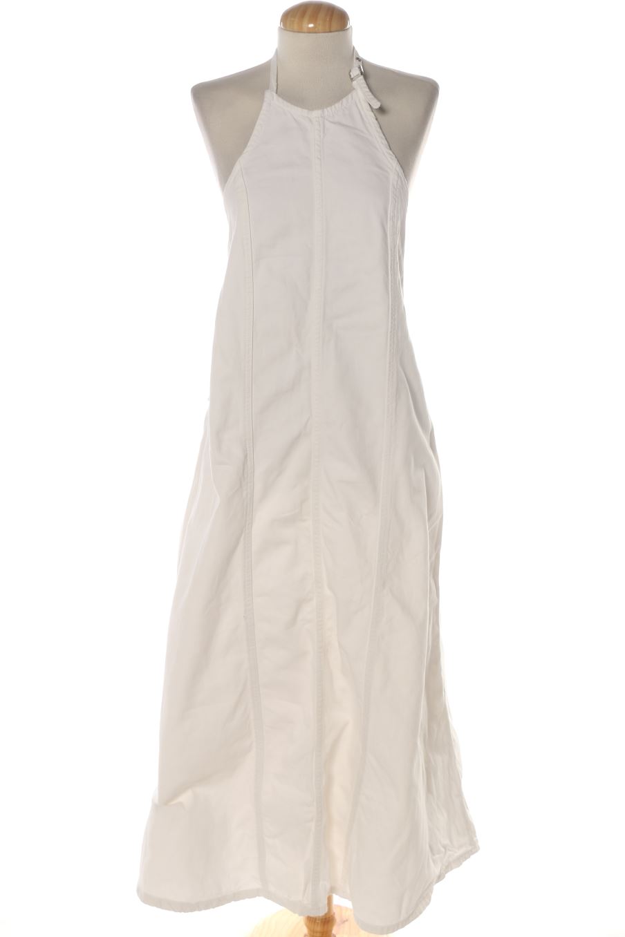 Einfaches Kleid von Zara Größe XS, Farbe Weiss, aus Jeanskleidung für