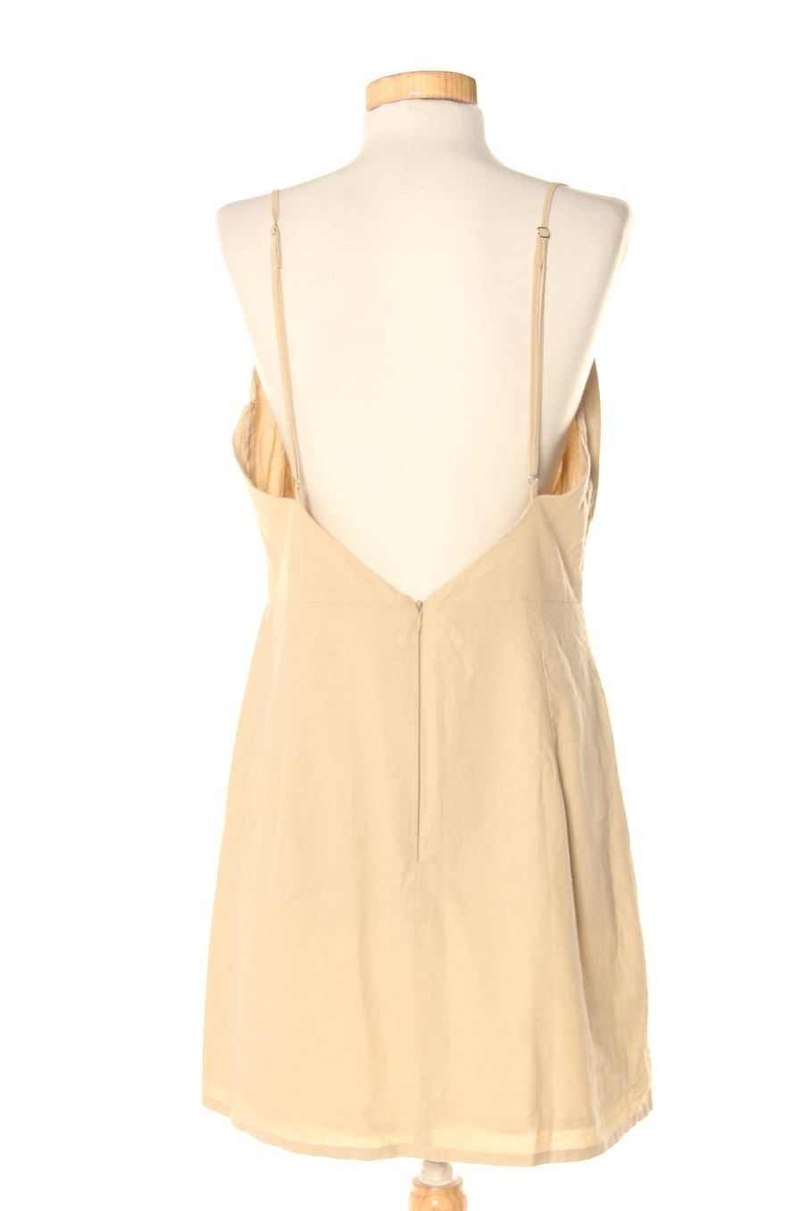 Vestido casual de Pull & Bear de la talla L, de color beige