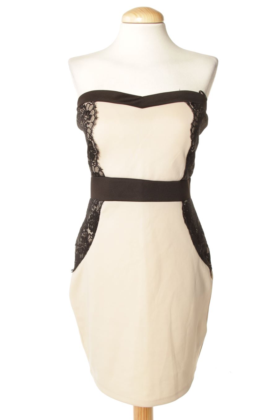 Vestido elegante de Lorenzo de la talla L, de color beige