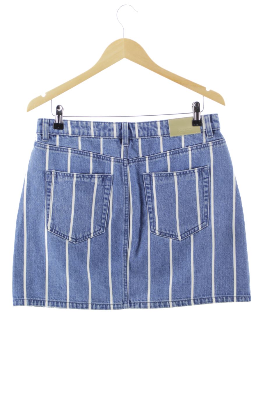 Faldas de Stradivarius de la talla 42, de color rayas de ropa vaquera