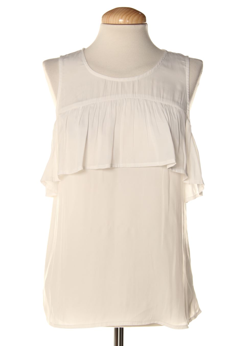 Top de Promod de la talla 36, de color blanco