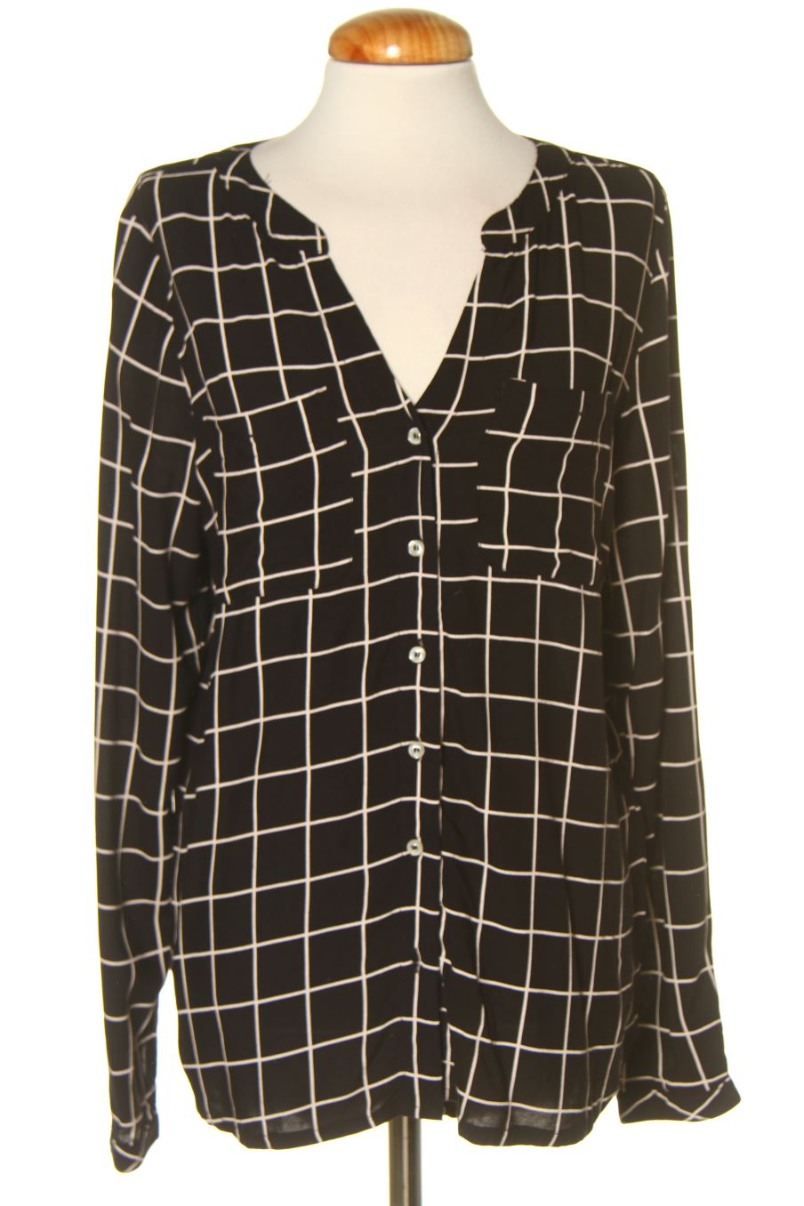 Langärmelige Bluse von Street one Größe 36, Farbe Kariert, für