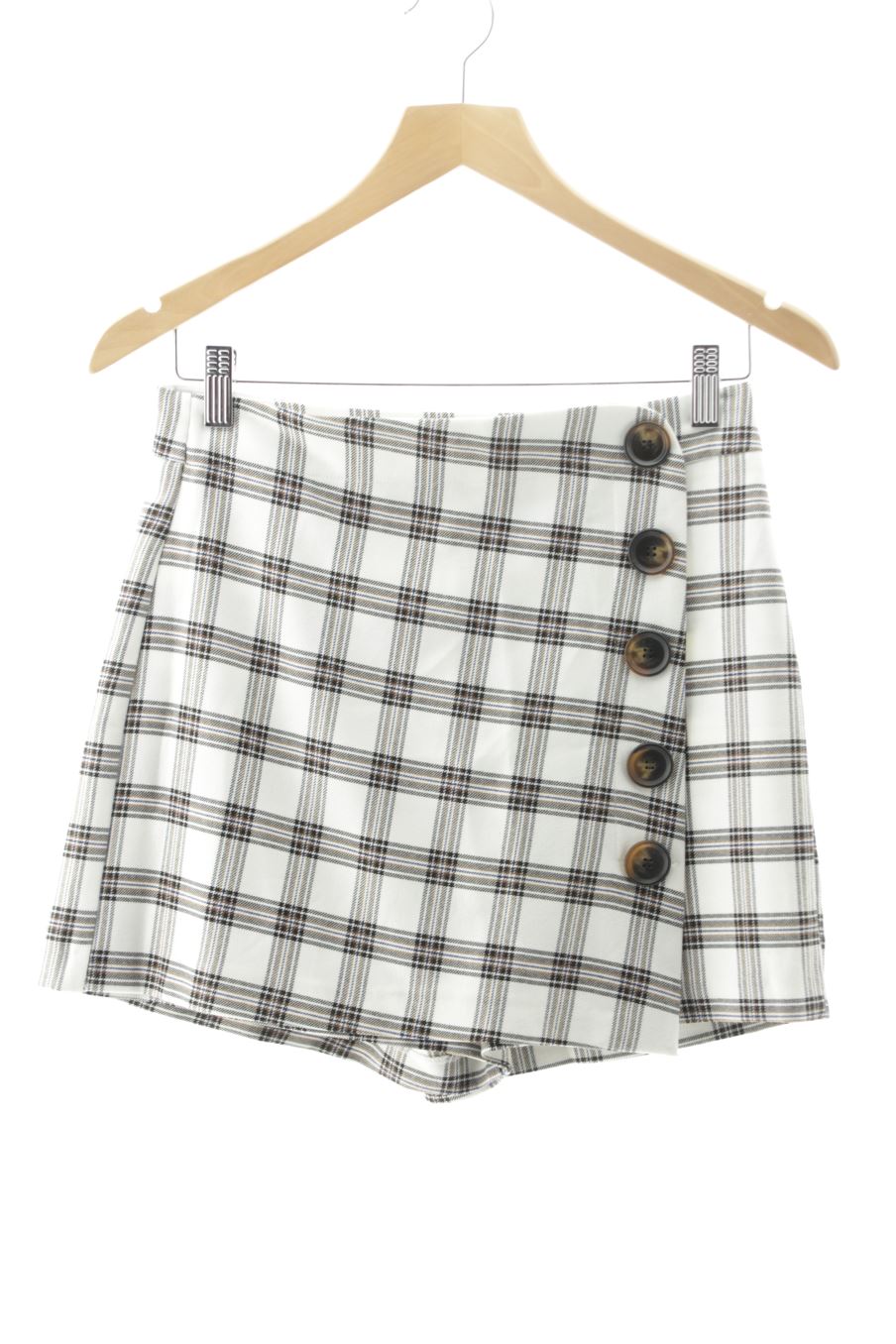 Shorts Stradivarius de la taille 38, de couleur carreaux