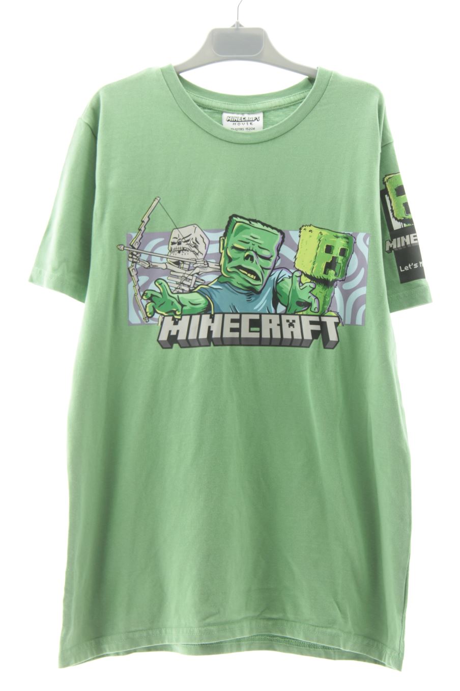 Camiseta de minecraft de la talla 11 años de segunda mano