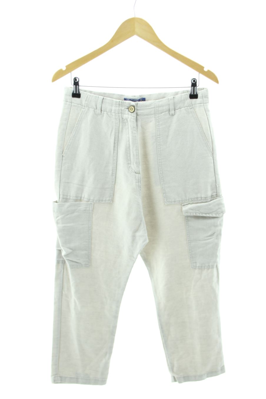 Pantalon Pull & Bear de la taille S, de couleur beige