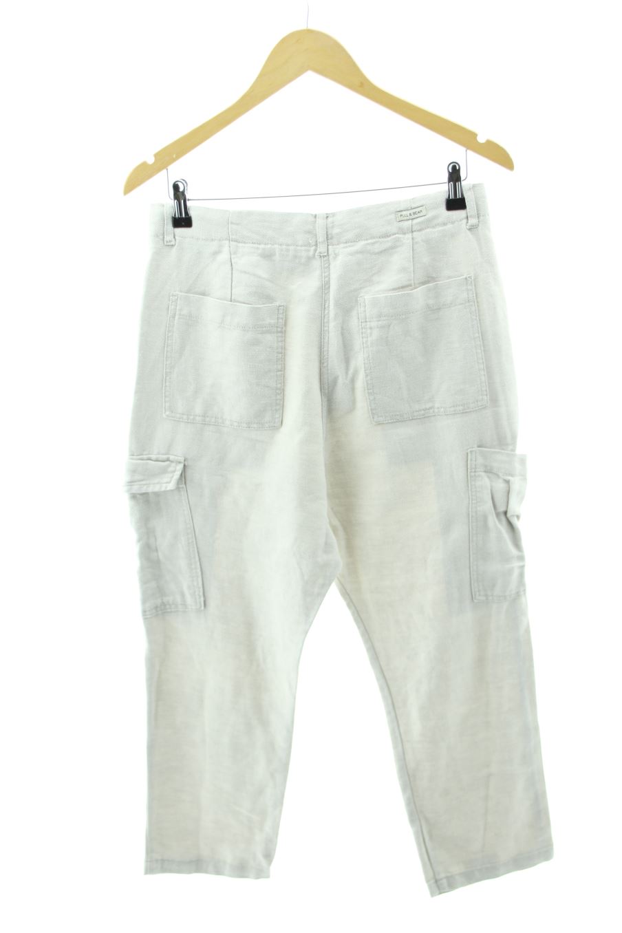 Pantalon Pull & Bear de la taille S, de couleur beige