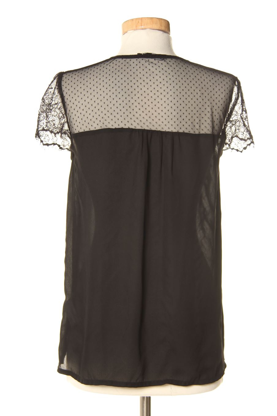 Blouse à manches courtes Etam de la taille 36, de couleur noir