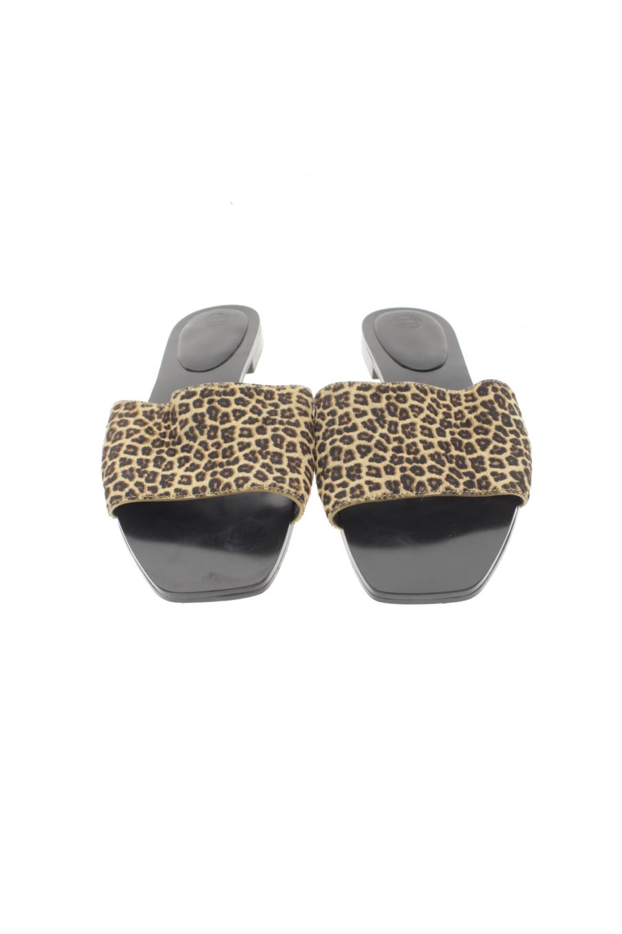 Sandalias planas de Massimo Dutti de la talla 38, de color animal print de