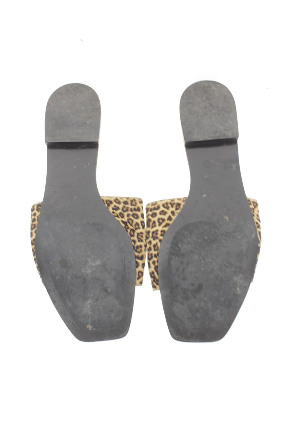 Sandalias planas de Massimo Dutti de la talla 38, de color animal print de