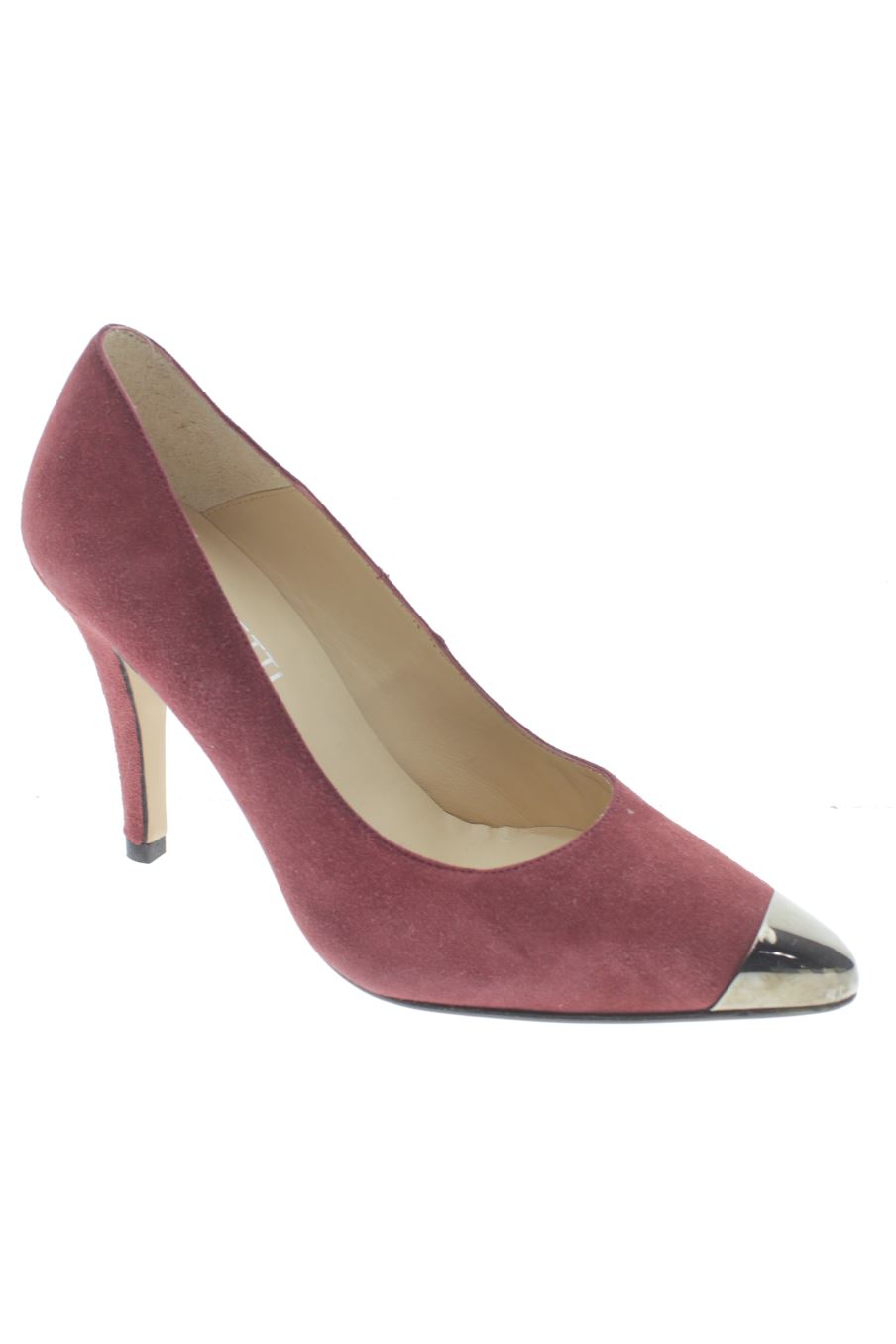 Zapatos de tacon de ESTILETTI de la talla 37, de color burdeos de