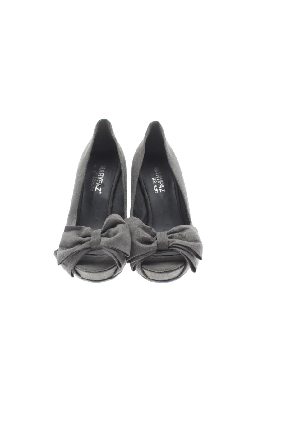 Zapatos de tacon de Mary Paz de la talla 38, de color gris de