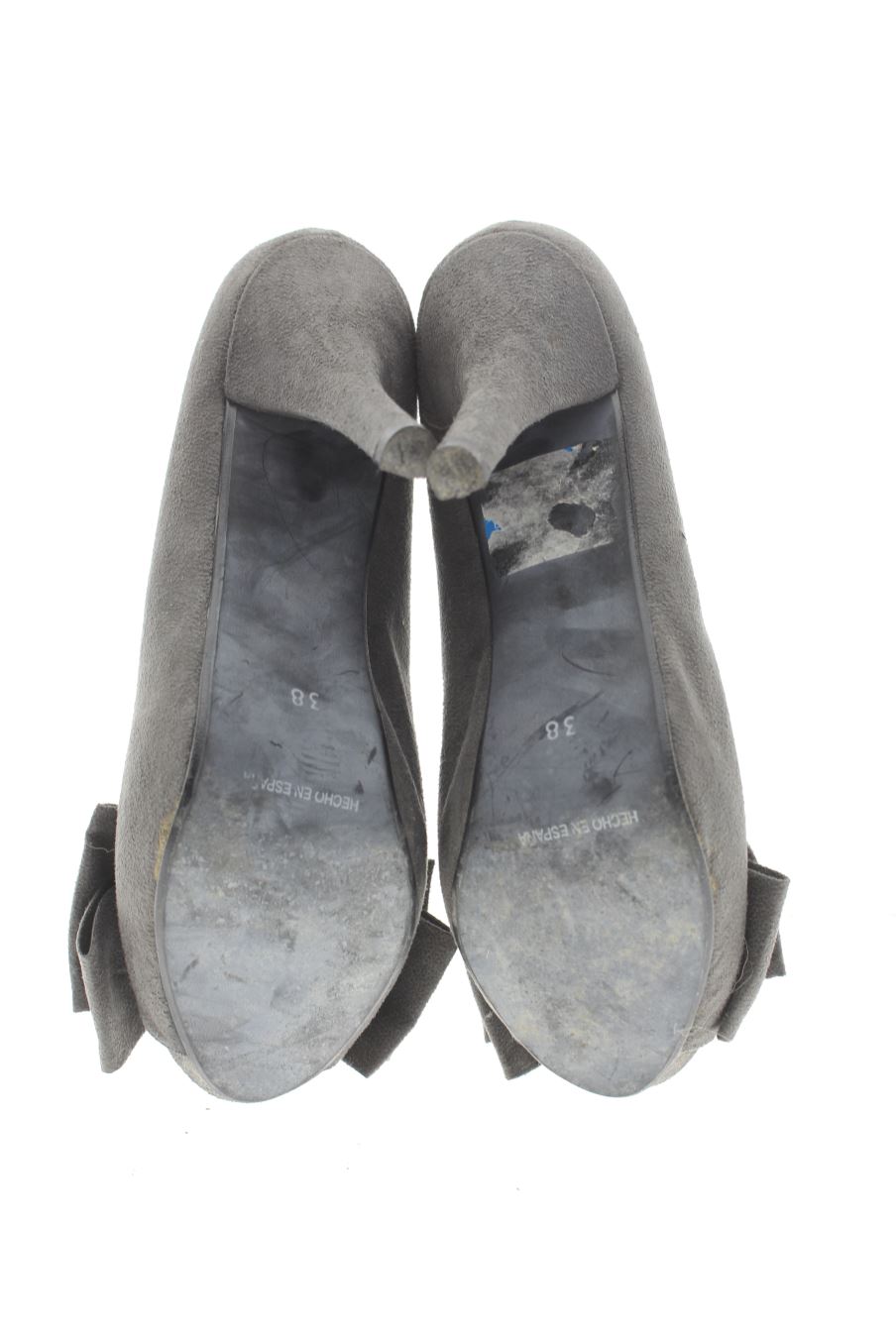Zapatos de tacon de Mary Paz de la talla 38, de color gris de