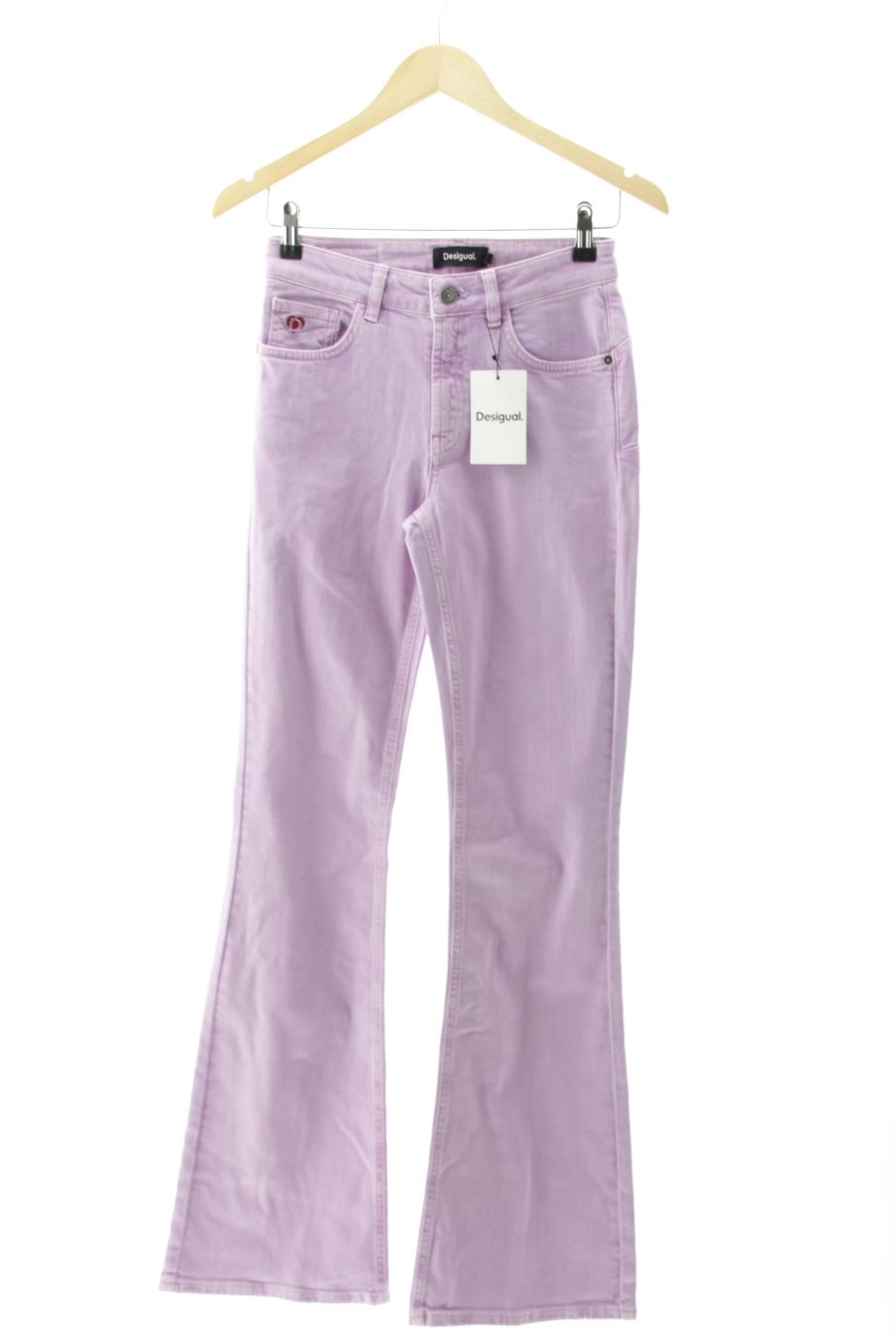 Jeans Desigual de la taille 38, de couleur pourpre de denim
