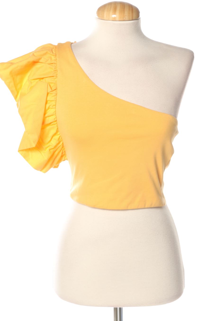 Top de Zara de la talla M, de color arancione