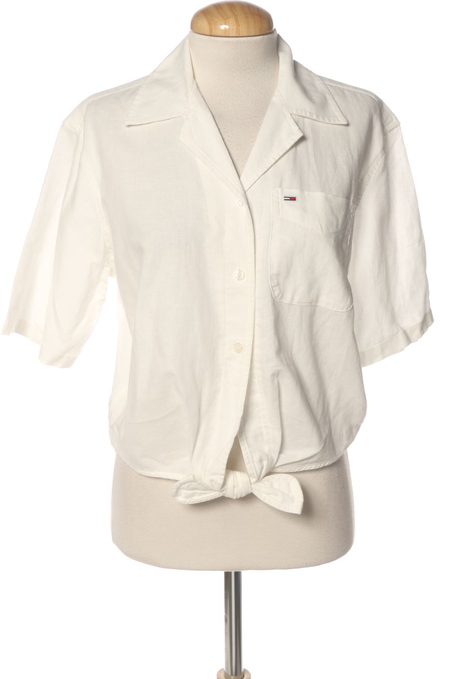 Camisa de Tommy Jeans de la talla XXS, de color blanco