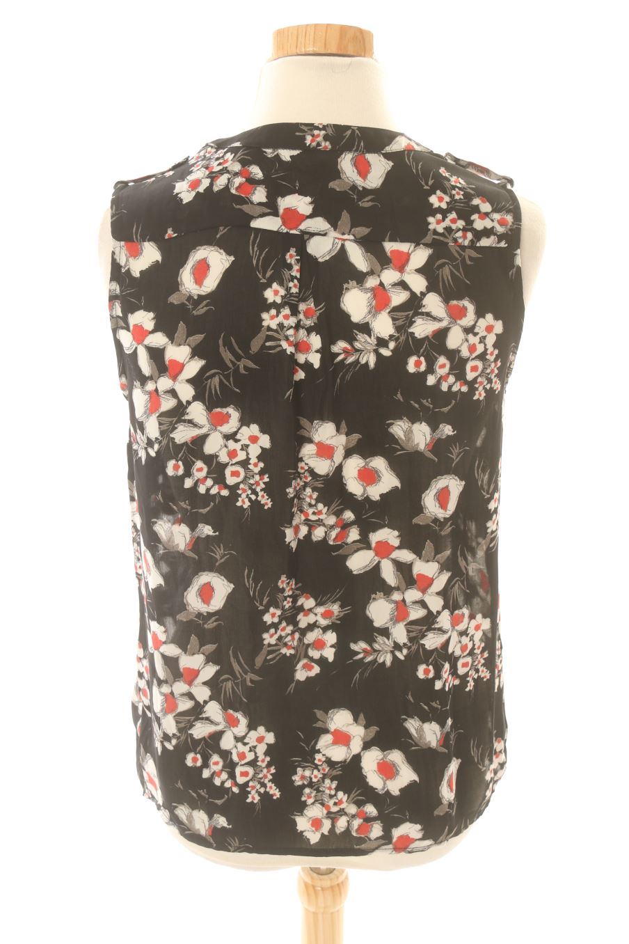 Camisa sin mangas de Mango de la talla XS, de color flores